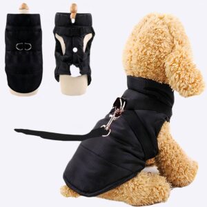 Harnais et veste d’hiver pour chien Accessoire chien Harnais chien couleur: Noir|Rouge
