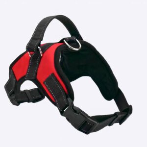 Harnais solide en nylon pour chien Accessoire chien Harnais chien couleur: Noir|Rouge