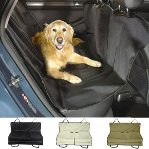 Housse de siège arrière de voiture pour chiens Transport chien couleur: Beige|Noir|Vert