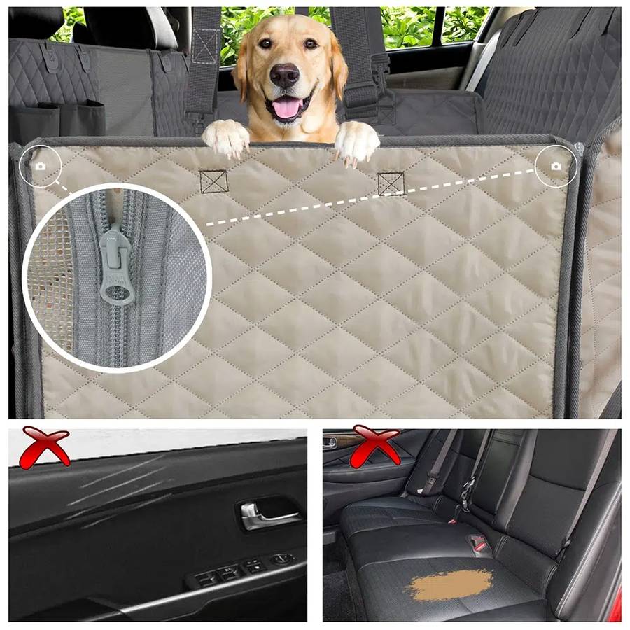 Housse de Siège pour Chien Housse de Protection de Coffre pour Chiens Sac Transport  Chien Voiture