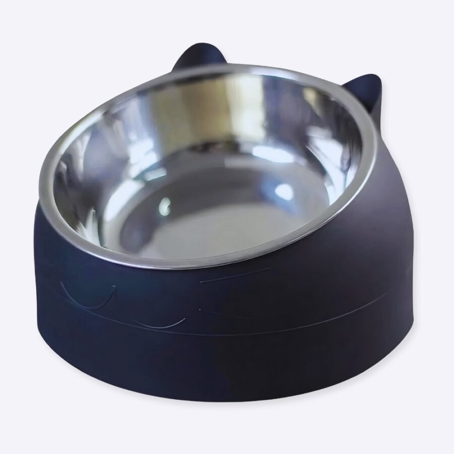 Bol incliné en forme d’oreille de chat pour chien Accessoire chien Gamelle chien