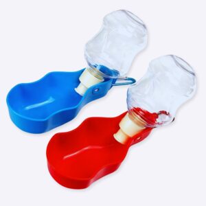 Bouteille d eau portable légère pour chien Accessoire chien Gourde pour chien couleur: Bleu|Rouge|
