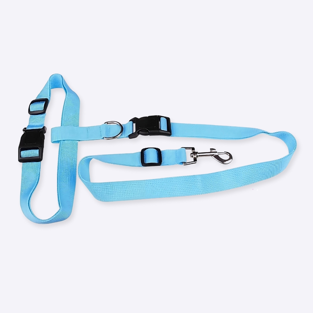 Harnais de taille avec laisse pour chien Accessoire chien Laisse chien couleur: Bleu|Jaune|Noir|Rose|Vert