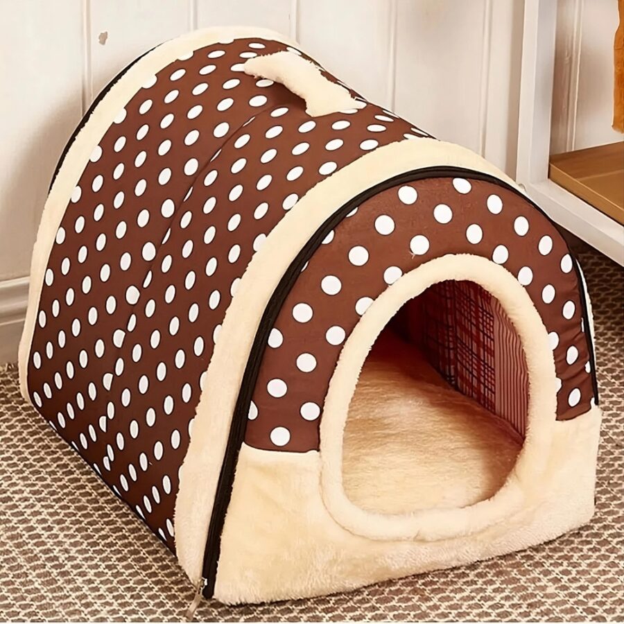Niche en peluche pour chien – Image 2