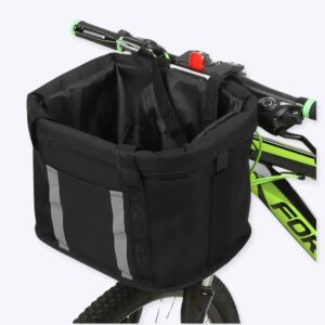 Panier de vélo pour chien Panier vélo chien Transport chien couleur: Noir