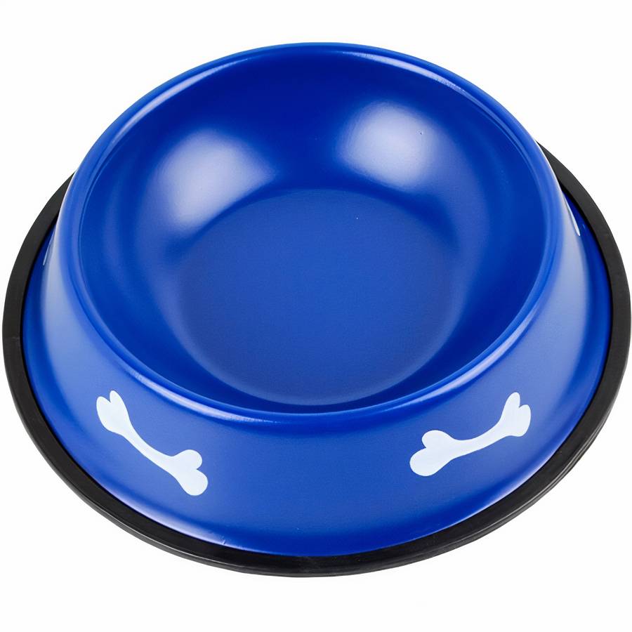 Jolie gamelle à motif d’os pour chien Jolie gamelle à motif d’os pour chien Accessoire chien Gamelle chien Taille: M Couleur: Bleu