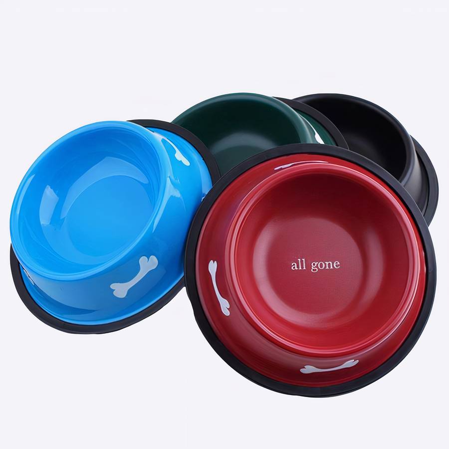 Jolie gamelle à motif d’os pour chien Jolie gamelle à motif d’os pour chien Accessoire chien Gamelle chien couleur: Bleu|Noir|Rouge|Vert
