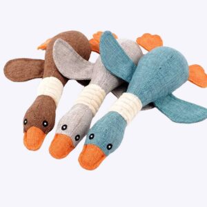 Jouet en forme de canard pour chiens Accessoire chien Doudou pour chien couleur: Bleu|Bleu marine|Gris|Marron