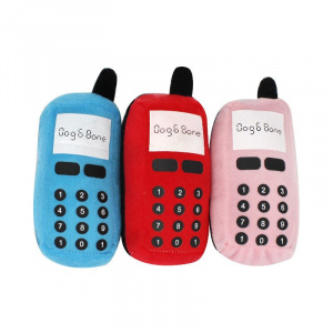 Jouet en forme de téléphone portable pour chien Accessoire chien Jouets pour chien couleur: Bleu|Rose|Rouge