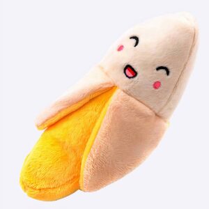 Jouets en peluche en forme de banane Accessoire chien Jouets pour chien couleur: Jaune