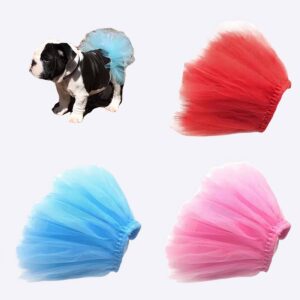 Jupe en dentelle pour chien Déguisement pour chien Vêtement chien couleur: Blanc|Bleu|Rose|Rouge