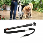 Laisse de vélo élastique pour chien Accessoire chien Laisse chien couleur: Noir