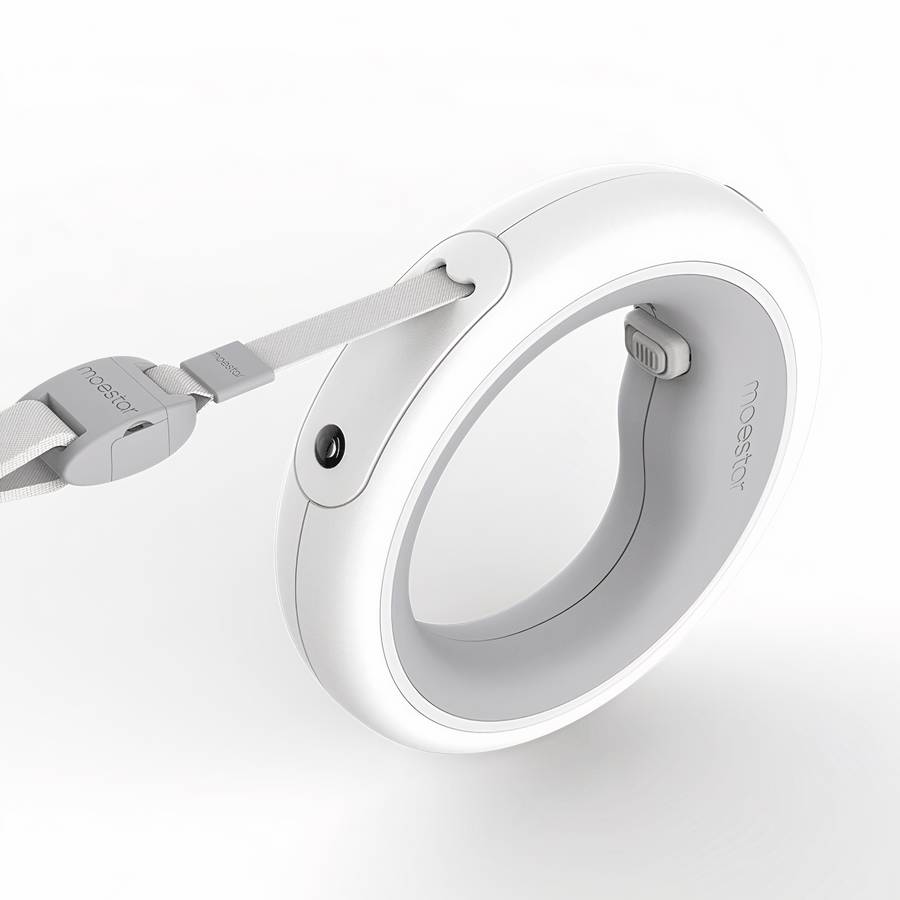 Laisse style rétractable pour chien Laisse style rétractable pour chien Accessoire chien Laisse chien Longe pour chien Couleur: Gris