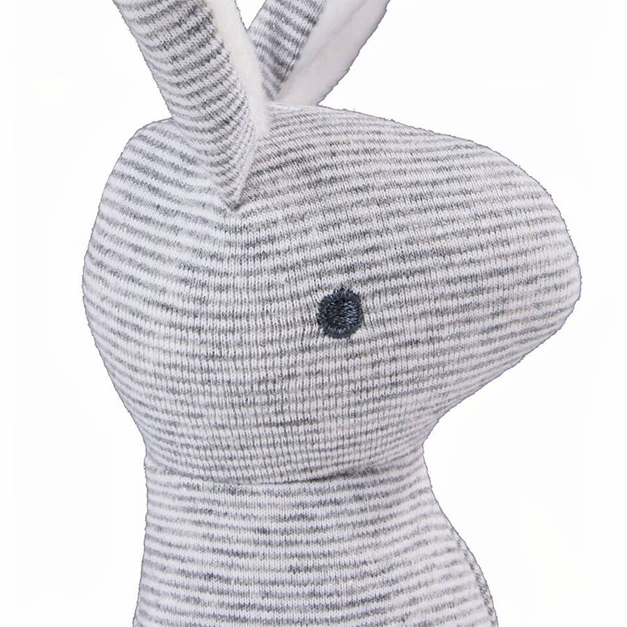 Lapin en peluche avec couinement pour chien Lapin en peluche avec couinement pour chien Accessoire chien Doudou pour chien couleur: Gris