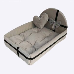 Lit en peluche pour chiens Couchage chien Lit pour chien Panier chien couleur: Bleu|Gris|Rose