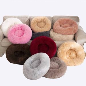 Lit pour chien en coton longue poussée Couchage chien Lit pour chien couleur: Blanc|Gris|Marron|Marron foncé|Noir