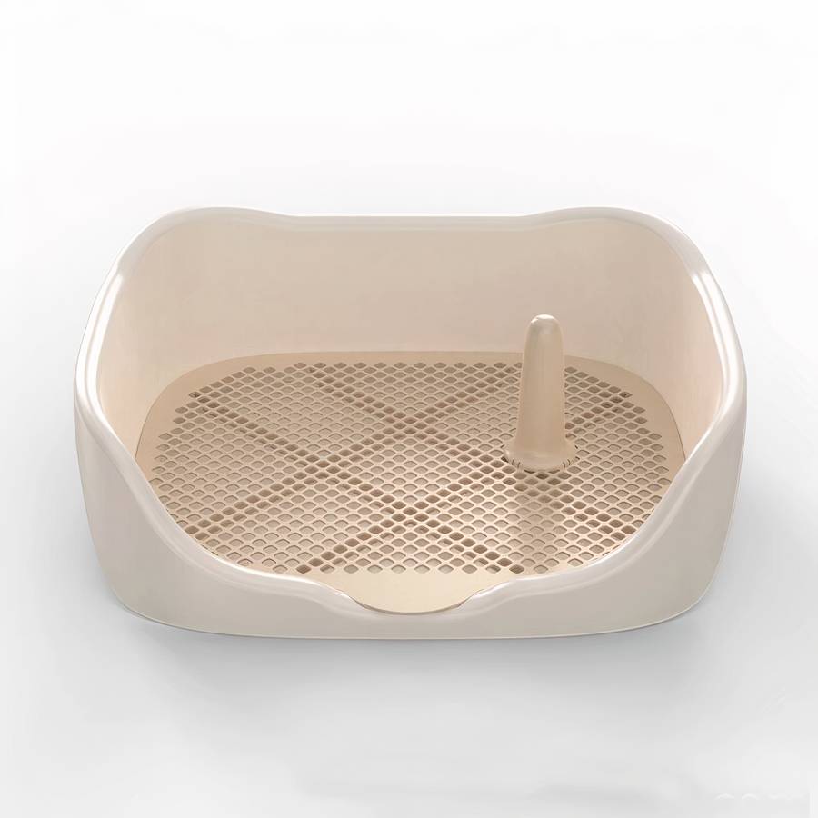 Litière d’intérieur pour chien Hygiène chien Litière chien Taille: L Couleur: Blanc
