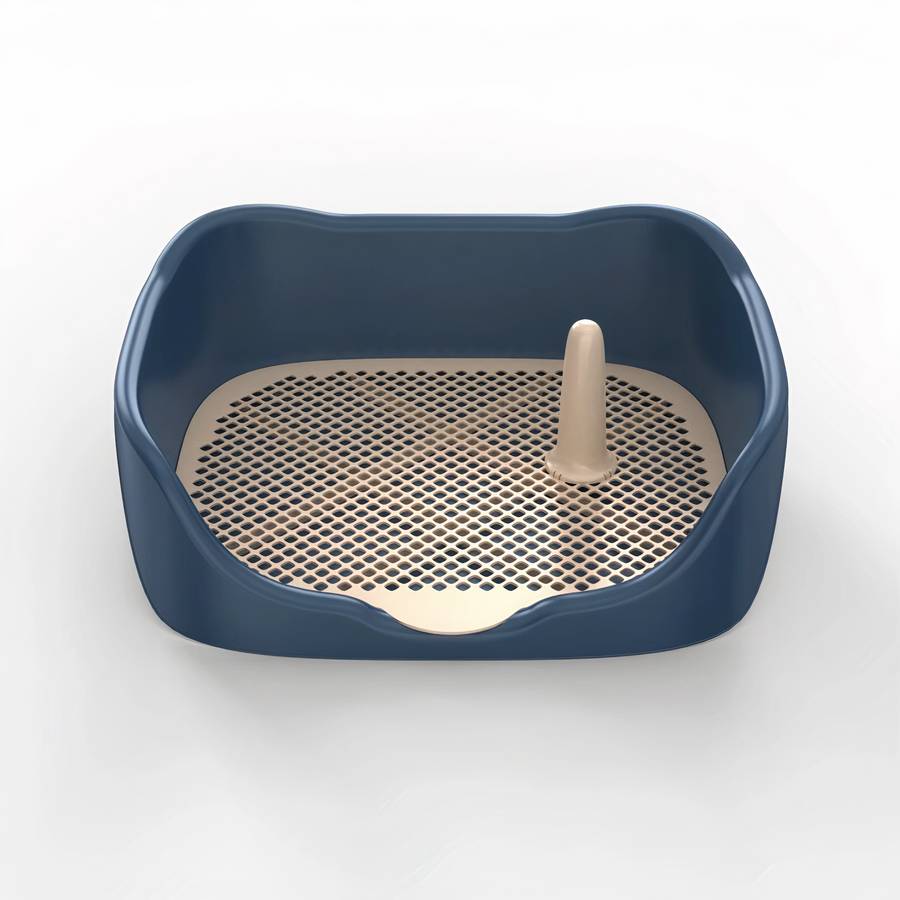 Litière d’intérieur pour chien Hygiène chien Litière chien Taille: L Couleur: Bleu
