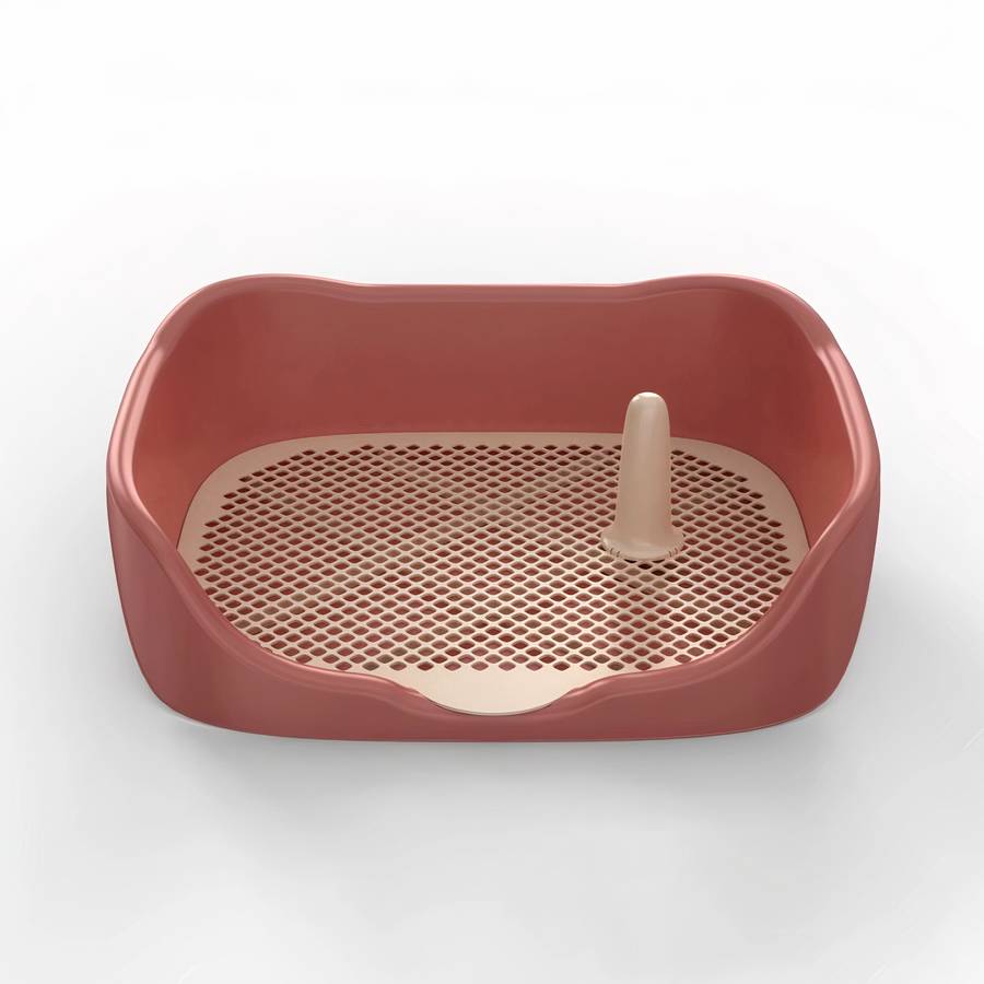 Litière d’intérieur pour chien Hygiène chien Litière chien Taille: L Couleur: Rouge