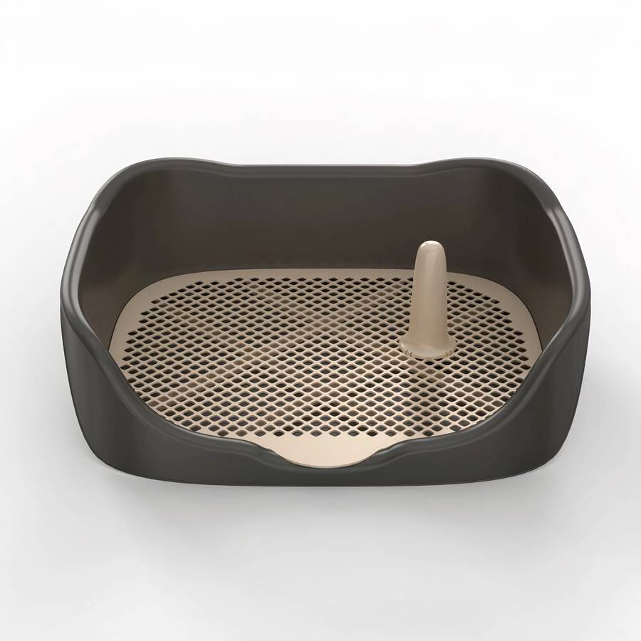 Litière d’intérieur pour chien Hygiène chien Litière chien Taille: S Couleur: Noir