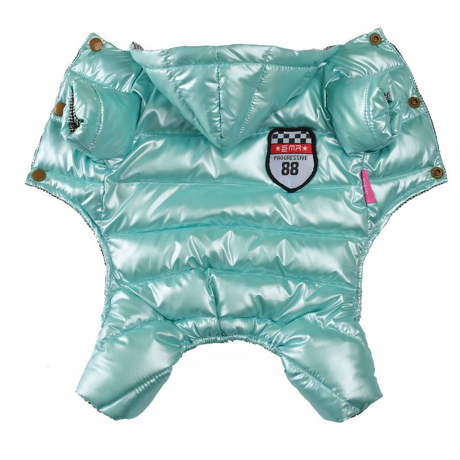 Combinaison imperméable d'hiver pour chiens Manteau à capuche imperméable pour petit chien Manteau pour chien Vêtement chien a7796c561c033735a2eb6c: Gris|Rose|Vert|Violet
