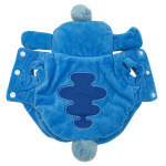 Manteau d’hiver à une capuche Déguisement pour chien Vêtement chien couleur: Bleu