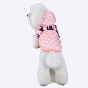 Manteau d’hiver imperméable pour chien Manteau pour chien Vêtement chien couleur: Bleu|Rose
