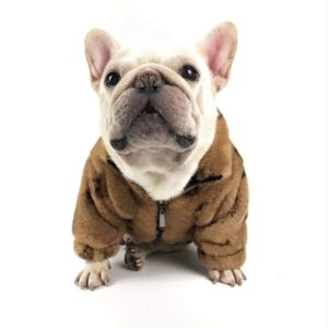 Manteau d’hiver pour chien Manteau pour chien Vêtement chien couleur: Beige|Marron|Rose