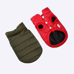 Manteau décontracté à la mode pour chien Manteau pour chien Vêtement chien couleur: Rouge|Vert