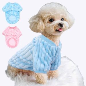 Manteau mignon pour chien Manteau pour chien Vêtement chien couleur: Bleu|Rose