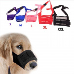 Masque anti-aboiement et dressage pour chien Accessoire chien Collier anti-aboiement chien couleur: Bleu|Noir|Rose|Rouge|Violet