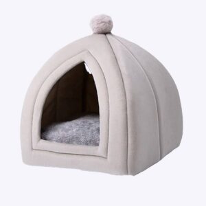 Niche pliable pour chien Couchage chien Niche chien couleur: Gris|Rose|Vert