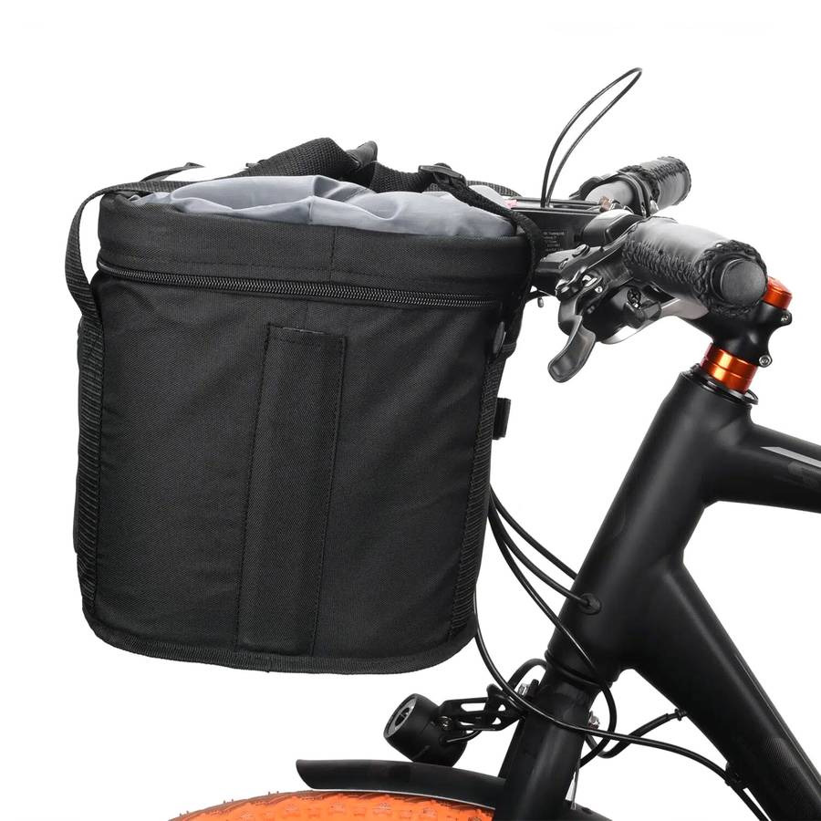 Panier porte-vélo avant pour chiot Panier vélo chien Transport chien couleur: Noir