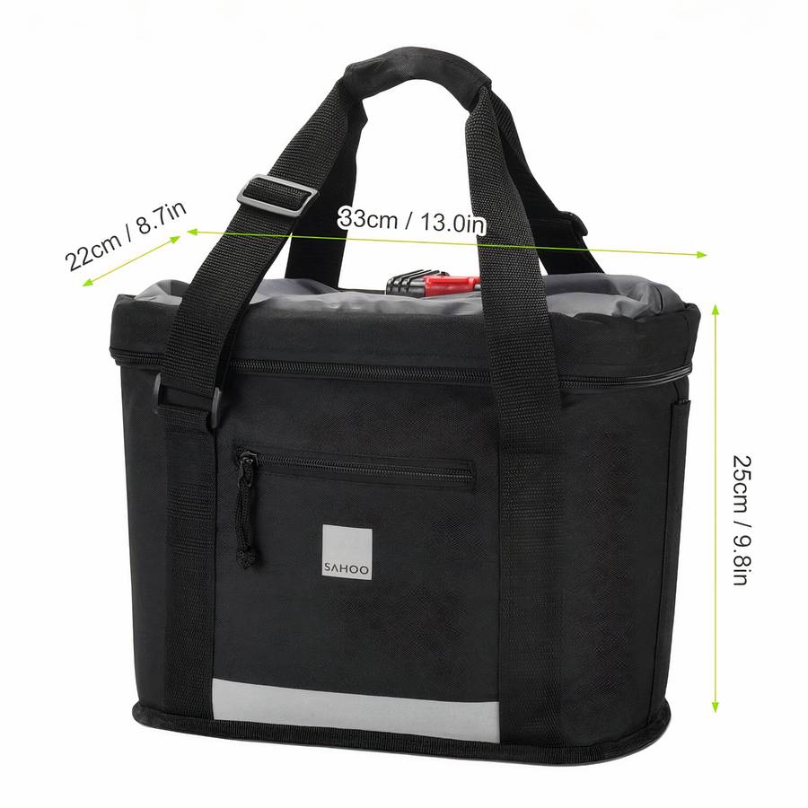 Panier porte-vélo avant pour chiot Panier vélo chien Transport chien couleur: Noir