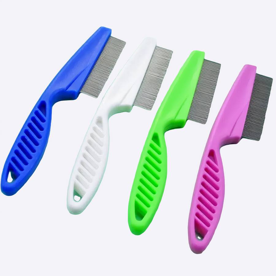 Peigne antipuce pour chien Peigne antipuce pour chien Anti-puce chien Hygiène chien couleur: Blanc|Bleu|Vert|Violet