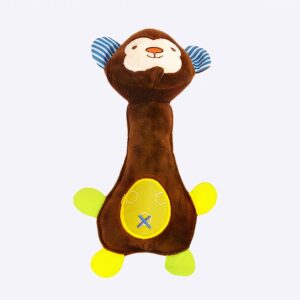 Peluche Monkey pour chien Accessoire chien Doudou pour chien couleur: Jaune|Marron|Vert