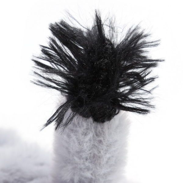 Peluche en forme d’animal pour chiens Accessoire chien Doudou pour chien couleur: Blanc|Gris