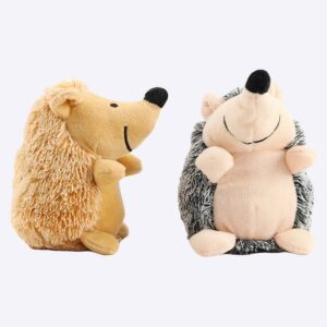 Petit hérisson en peluche pour chien Accessoire chien Doudou pour chien couleur: Beige|Gris