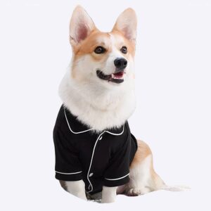 Pyjama à la mode et élégant pour chien Vêtement chien couleur: Noir|Rose