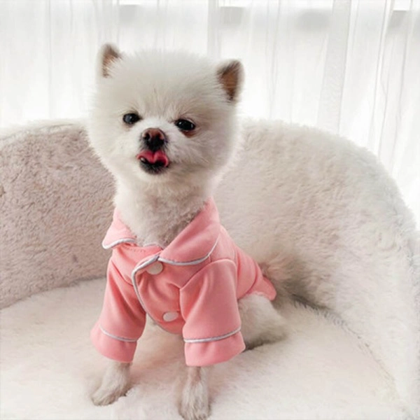 Pyjama bouledogue français pour animaux de compagnie Vêtement chien a7796c561c033735a2eb6c: Noir|Rose