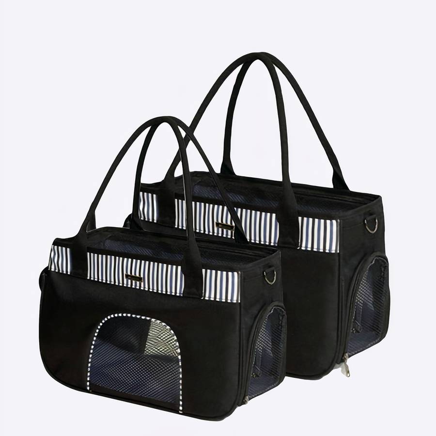 Sac à bandoulière pour chien Sac à bandoulière pour chien Sac à dos pour chien Transport chien couleur: Noir