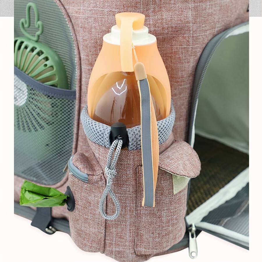 Sac à dos de portage pour petit chien Sac à dos pour chien Transport chien couleur: Bleu|Gris|Jaune|Rose