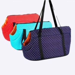 Sac à dos de transport avec bandoulières pour chien Sac à dos pour chien Transport chien couleur: Bleu ciel|Bleu marine|Rouge