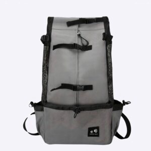 Sac à dos de transport pour chiot Sac à dos pour chien Transport chien Taille: XL Couleur: Gris foncé