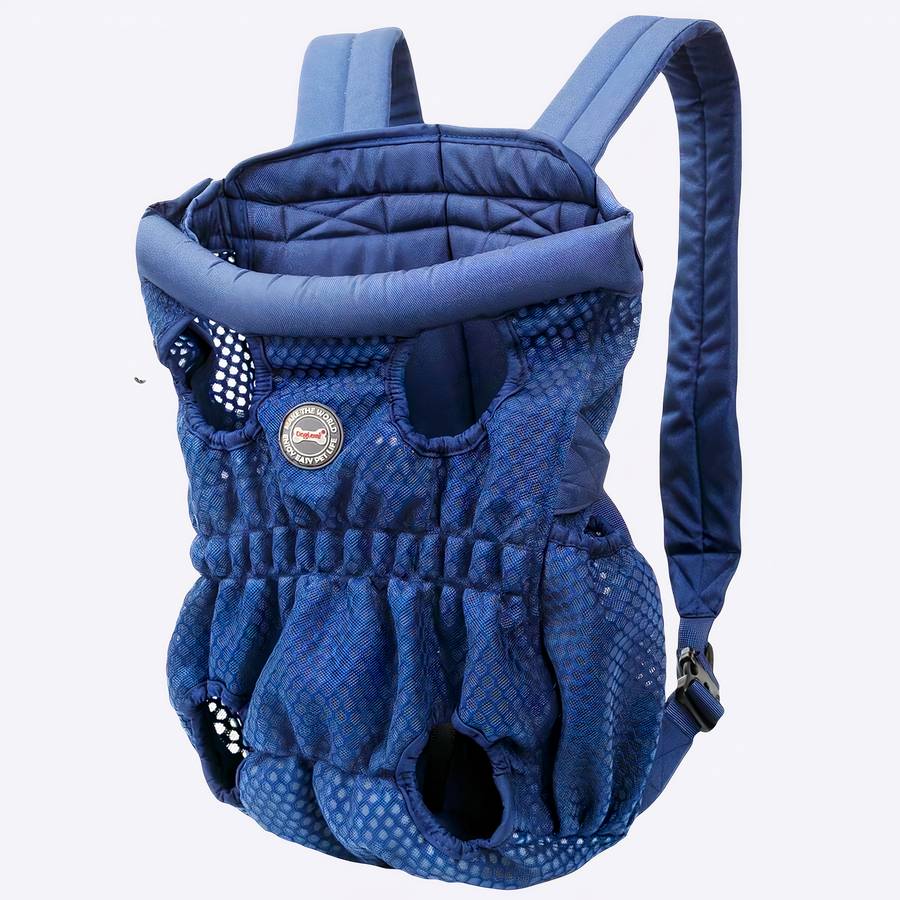 Sac à dos en maille respirant pour chien Sac à dos en maille respirant pour chien Sac à dos pour chien Transport chien Taille: L Couleur: Bleu