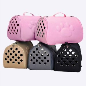 Sac à main de Transport pliable pour animaux de compagnie Caisse transport chien Transport chien couleur: Beige|Gris|Noir|Rose
