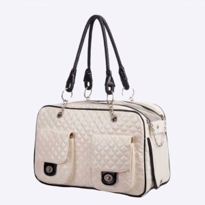 Sac à main de transport à la mode pour chien Sac à dos pour chien Transport chien couleur: Blanc|Noir