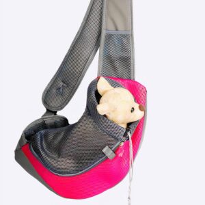 Sac à main de transport pour chien Porte-chien Sac à dos pour chien Transport chien couleur: Bleu|Jaune|Rose|Rouge|Vert