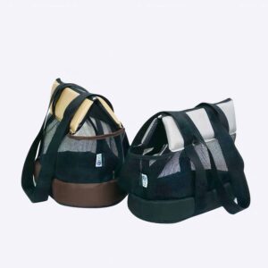 Sac à main en maille pour chien Sac à dos pour chien Transport chien couleur: Marron|Noir
