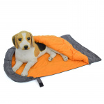 Sac de couchage pour chien Couchage chien Lit pour chien Couleur: Orange